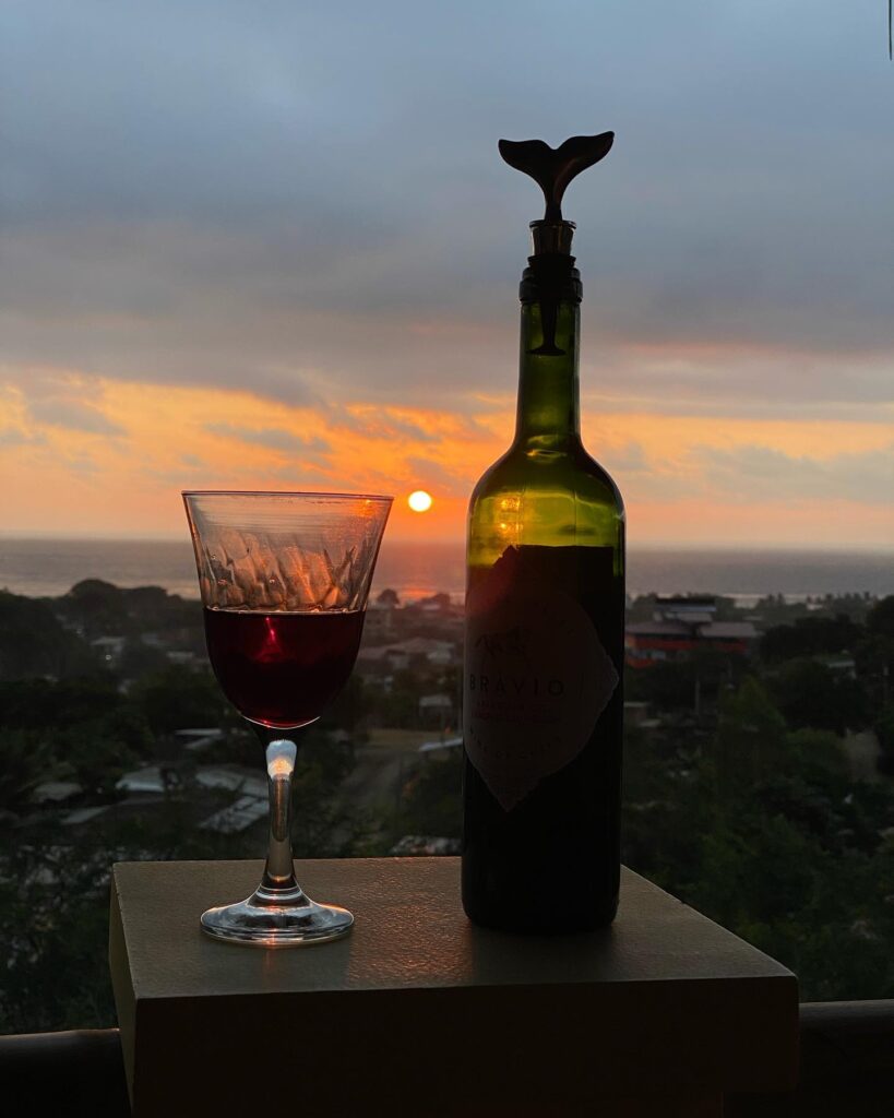 Wine at Sunset