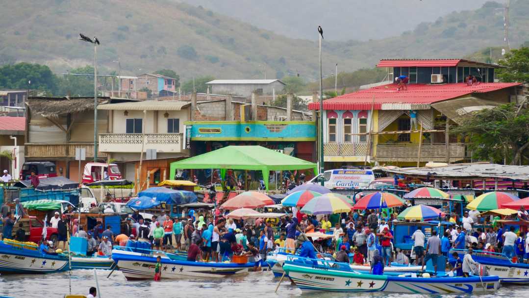 Puerto Lopez fish market.