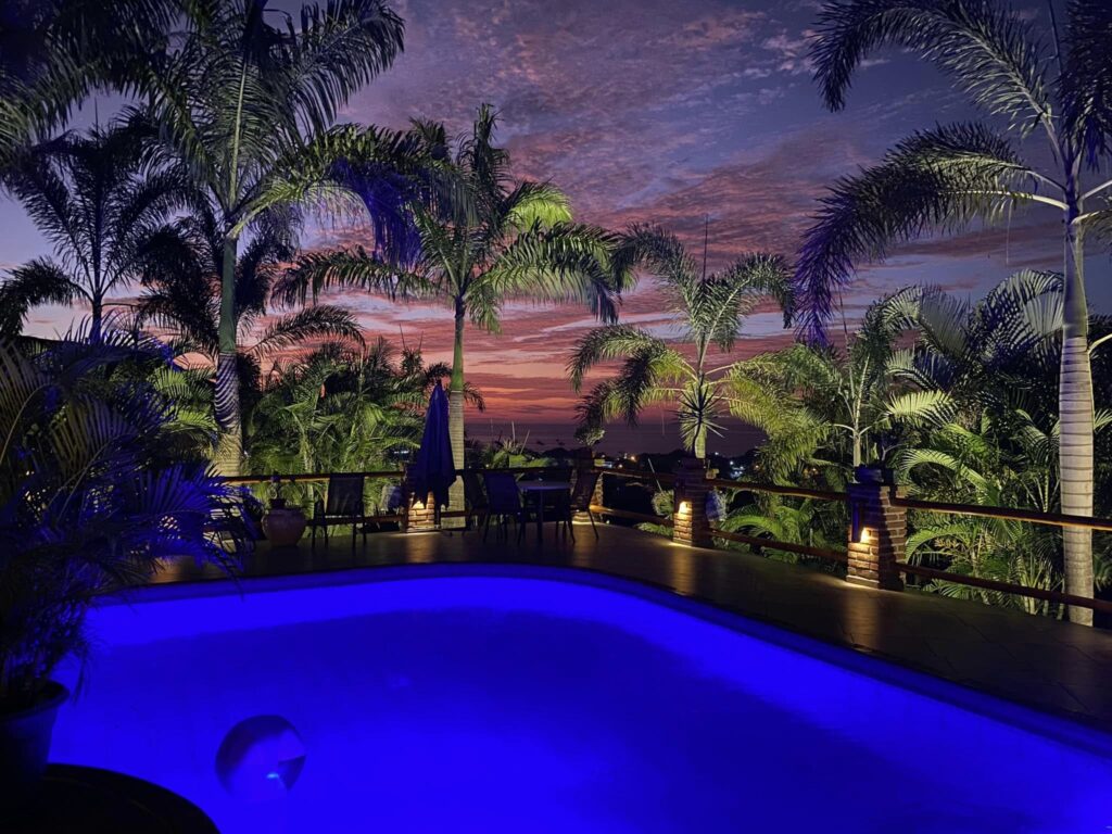 Villa Bella Vista at night