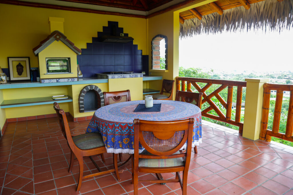 The balcony of the Ocean View Suite